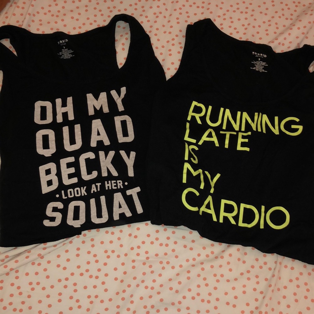 EUC Torrid workout tanks